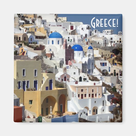 Santorini, Griekenland Magneet (Voorkant)