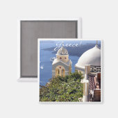 Santorini, Griekenland Magneet (Voorkant / Achterkant)