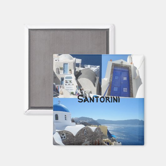 Santorini, Griekenland Magneet (Voorkant / Achterkant)