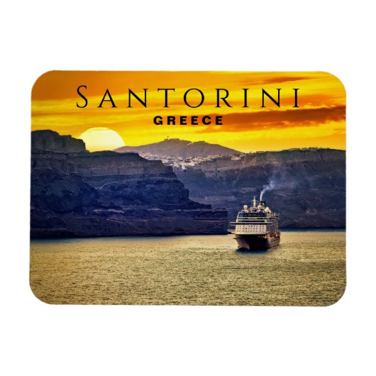 Santorini, Griekenland Magneet (Horizontaal)