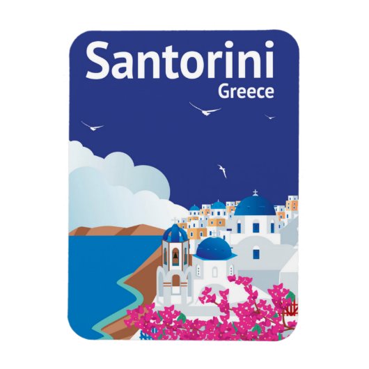 Santorini Griekenland Magneet (Verticaal)