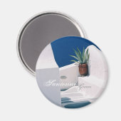 Santorini, Griekenland Magnet (Voorkant / Achterkant)