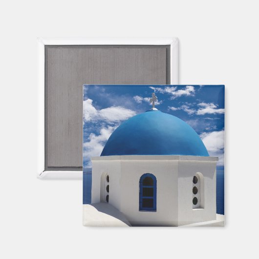 Santorini, Griekenland Magnet (Voorkant / Achterkant)
