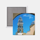Santorini, Griekenland Magnet (Voorkant / Achterkant)