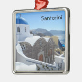 Santorini, Griekenland Metalen Ornament (Links)
