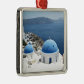 Santorini Griekenland Metalen Ornament (Rechts)