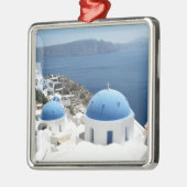 Santorini Griekenland Metalen Ornament (Links)
