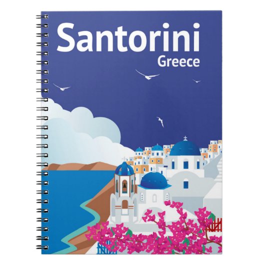 Santorini Griekenland Notitieboek (Voorkant)