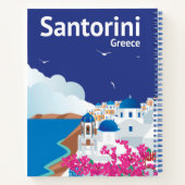 Santorini Griekenland Notitieboek (Achterkant)