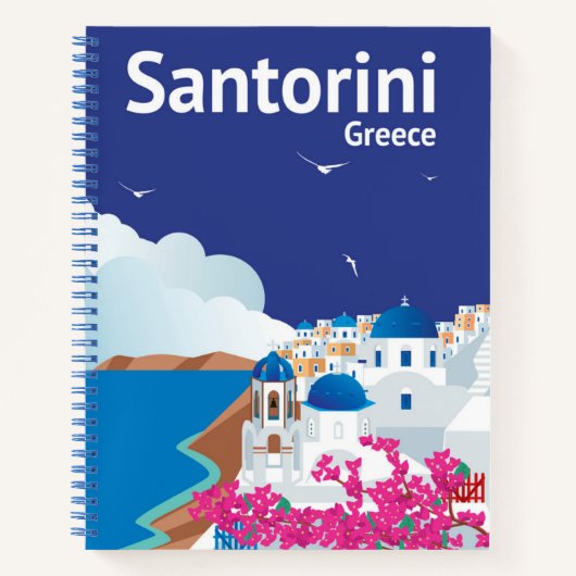 Santorini Griekenland Notitieboek (Voorkant)