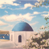 Santorini Griekenland Ocean Travel Vinyl Sticker (Voorkant)