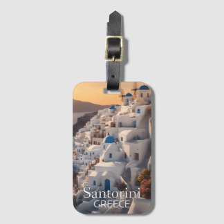 Santorini, Griekenland: Onvergetelijk vakantiepara Bagagelabel
