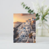 Santorini, Griekenland: Onvergetelijk vakantiepara Briefkaart (Staand voorkant)