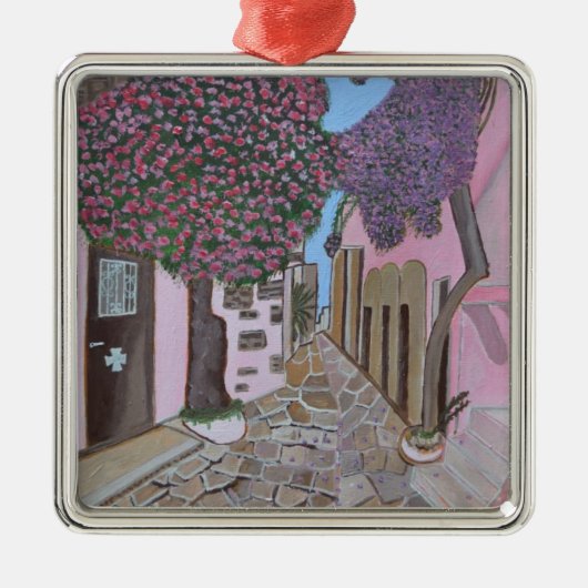 Santorini Griekenland Ornament (Voorkant)