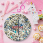 Santorini - Griekenland Papieren Bordje (Feest)