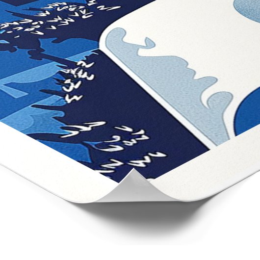 Santorini Griekenland Poster (Hoek)