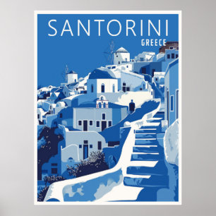 Santorini Griekenland Poster
