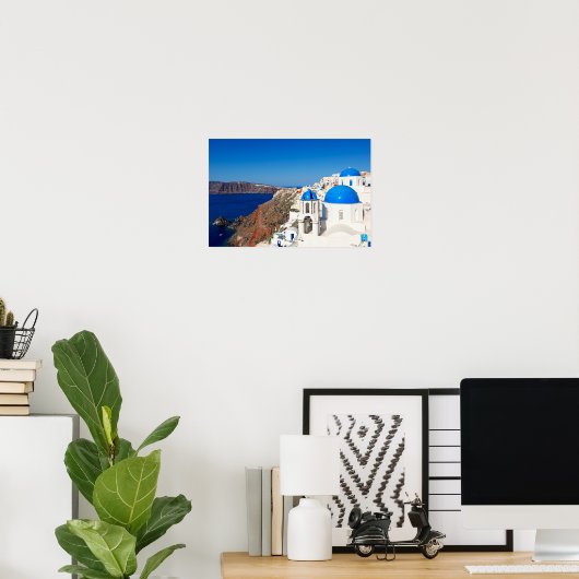 Santorini, Griekenland Poster (Thuiskantoor)
