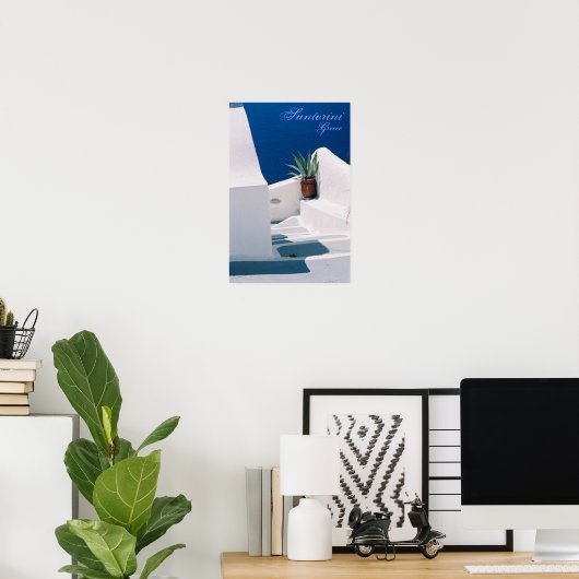 Santorini, Griekenland Poster (Thuiskantoor)