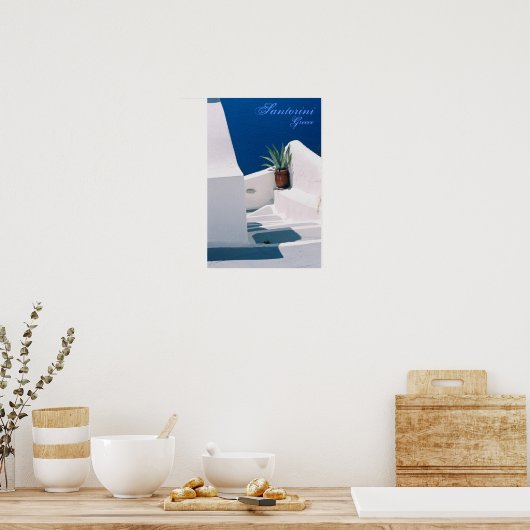 Santorini, Griekenland Poster (Keuken)