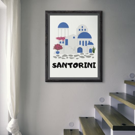 Santorini Griekenland  Poster
