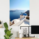 Santorini Griekenland Poster (Thuiskantoor)