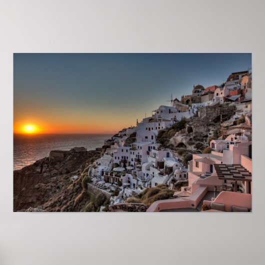 Santorini, Griekenland Poster (Voorkant)