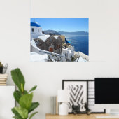 Santorini, Griekenland Poster (Thuiskantoor)