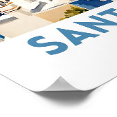 Santorini Griekenland Poster (Hoek)
