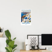 Santorini Griekenland Poster (Thuiskantoor)