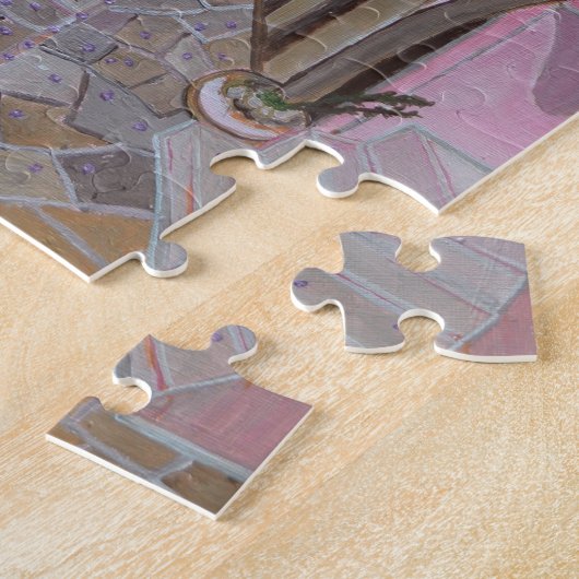 Santorini, Griekenland puzzel (Zijkant)
