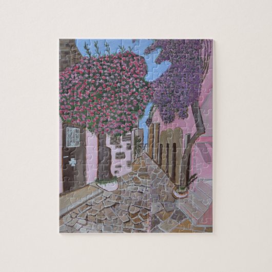 Santorini, Griekenland puzzel (Verticaal)