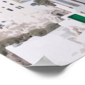 Santorini, Griekenland Reisbaan Poster (Hoek)