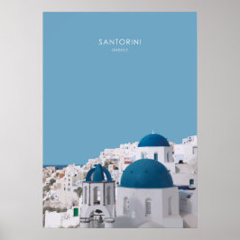 Santorini, Griekenland Reisbaan Poster