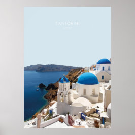 Santorini, Griekenland Reisbaan Poster