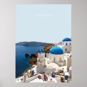 Santorini, Griekenland Reisbaan Poster