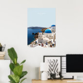 Santorini, Griekenland Reisbaan Poster (Thuiskantoor)