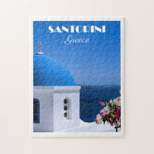 Santorini, Griekenland reisposter,  Legpuzzel
