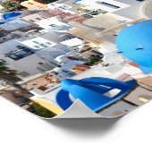 Santorini, Griekenland - Reisposter Poster (Hoek)