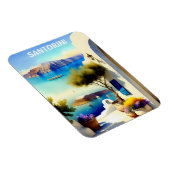 Santorini Griekenland Reizen Schilderij Magneet (Rechterzijde)