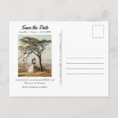 Santorini Griekenland Save the Date Briefkaart (Achterkant)