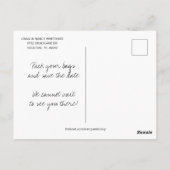 Santorini Griekenland Save the Date Briefkaart (Achterkant)