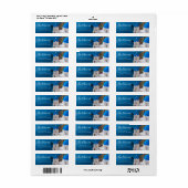 Santorini Griekenland Schilderachtig Adresetikette Etiket (Full Sheet)