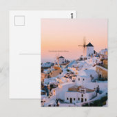 Santorini, Griekenland, schilderachtig foto, Briefkaart (Voorkant / Achterkant)
