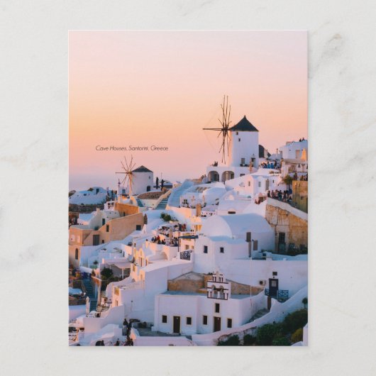 Santorini, Griekenland, schilderachtig foto, Briefkaart (Voorkant)