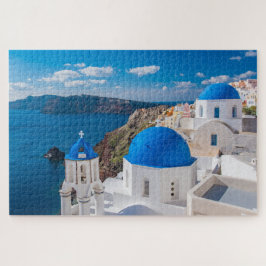 Santorini Griekenland Schilderachtig kerk Jigzaag  Legpuzzel