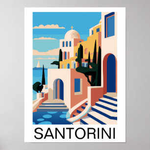 Santorini Griekenland Schilderij Poster