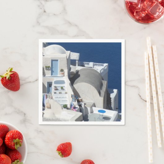 Santorini, Griekenland Servetten (Insitu)