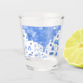 Santorini Griekenland Shot Glas (Voorkant)