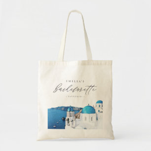 SANTORINI GRIEKENLAND Skyline Bestemming Bachelore Tote Bag
